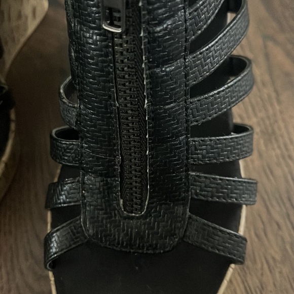 Aerosoles Track Star Wedge Sandals in Black - Picture 9 of 9